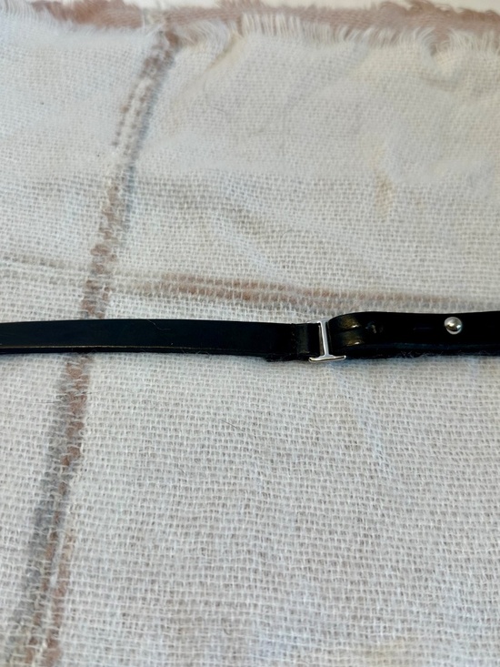 Burberry London Black Leather Belt Size 2 – Slim Minimal Classic main image 5
